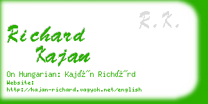richard kajan business card